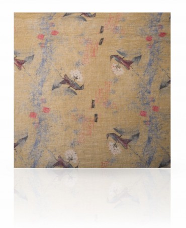 Палантин Женский W-VINTAGE.BIRD/YELLOW